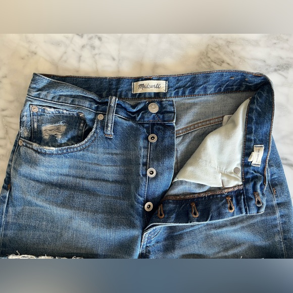 Madewell Distressed Dad Jean - Size 27 - Picture 5 of 10